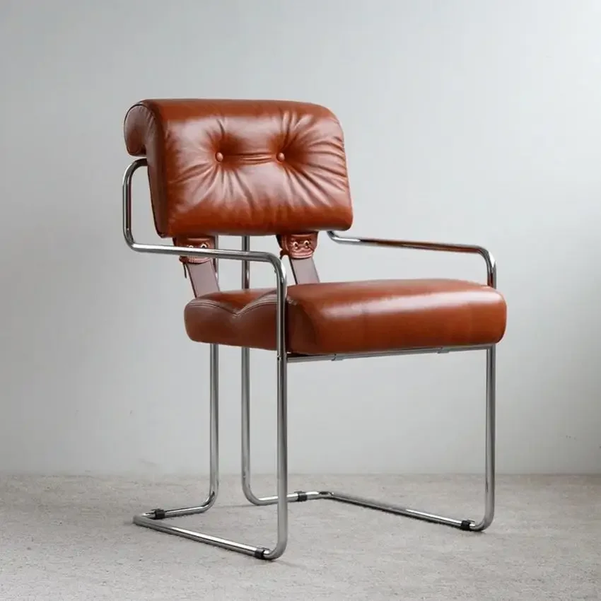 Office Furniture Second Hand - เก้าอี้สำนักงานมือสอง เก้าอี้รับประทานอาหารสแตนเลส เก้าอี้เจรจาธุรกิจสไตล์ Bauhaus Retro เก้าอี้พักผ่อน