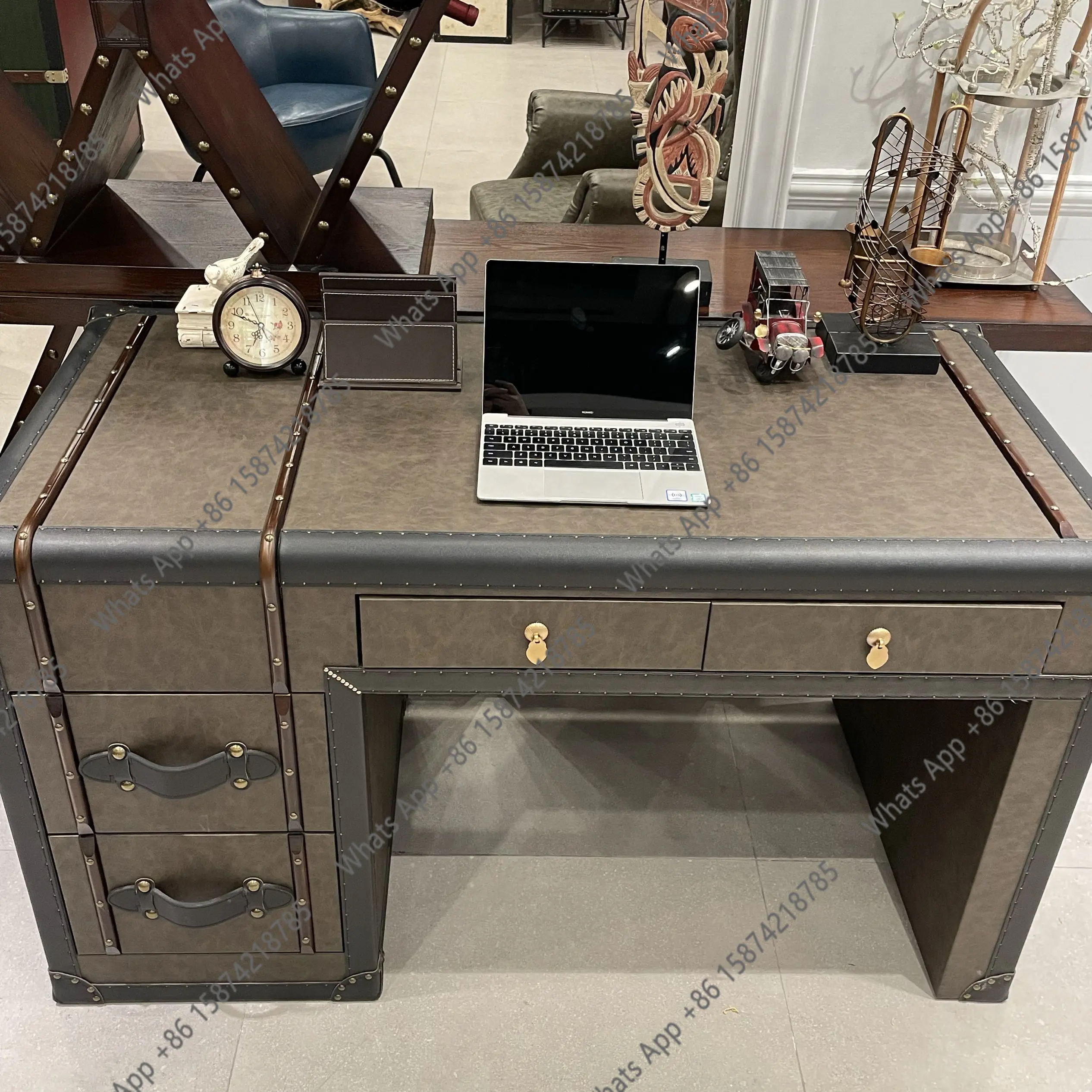 โต๊ะทำงานประธานแบบอเมริกันเรโท - Office Furniture Second Hand บทวิจารณ์และราคา